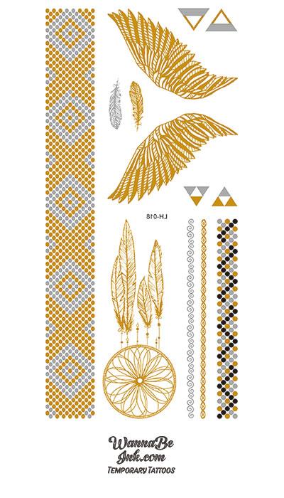 Set of Ornamental Feather, Tribal Design. Ink Hand Drawn Illustration with  Different Indian Feathers in Red and Yellow Colors Stock Vector -  Illustration of pattern, nature: 91823323